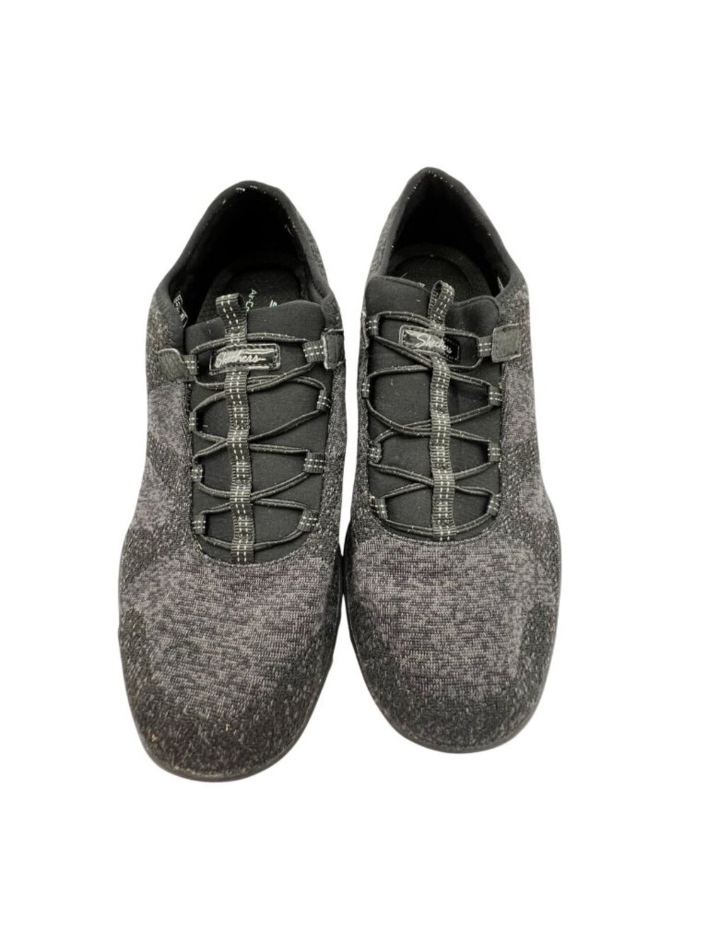 Skechers Breath Easy Bungee Sneakers Womens 11 Black Relaxed Fit 23855 Casual